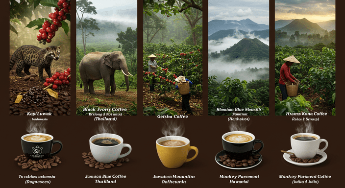 The Most Exotic Coffees in the World: Surprising Flavors and Curious Facts